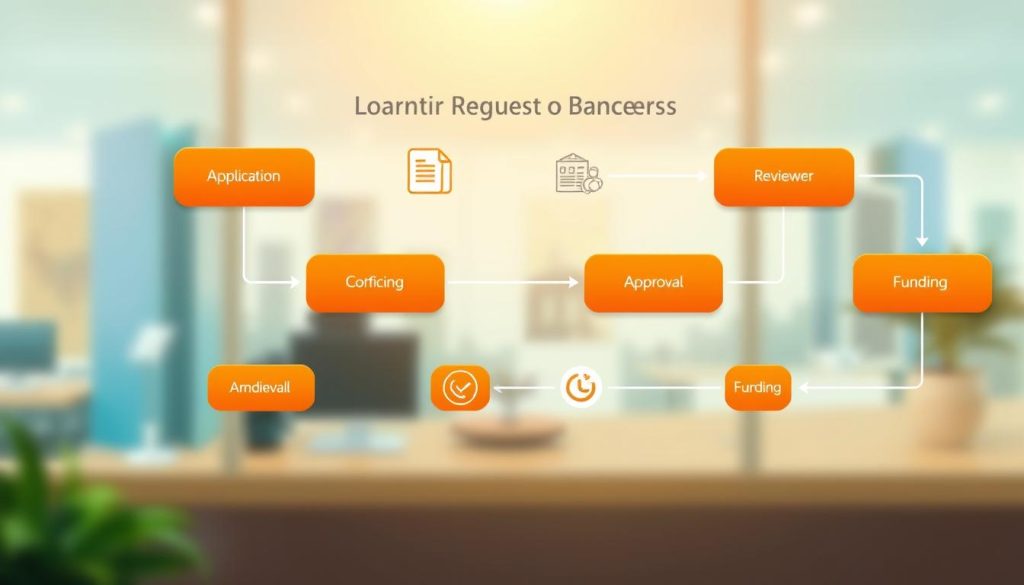 Tangerine loan request tracking stages